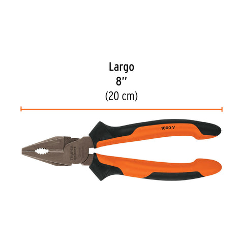 Pinza para electricista 8' alta palanca,Comfort Grip,Expert | T201-8X | 17330