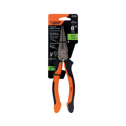 Pinza punta y corte 8' mango Comfort Grip, Truper Expert | T203-8X | 17336