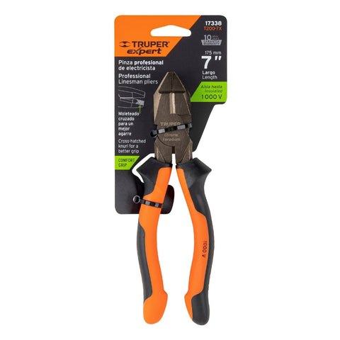 Pinza electricista 7' uso rudo, alta palanca, Comfort Grip | T200-7X | 17338
