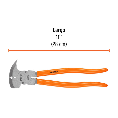 Pinza de hacendado 11' mango de PVC, Truper | PACE-11 | 17354