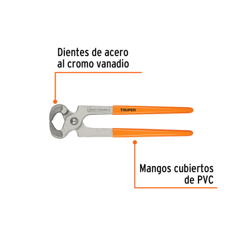 Tenaza para carpintero 10', Truper | TN-10 | 17386