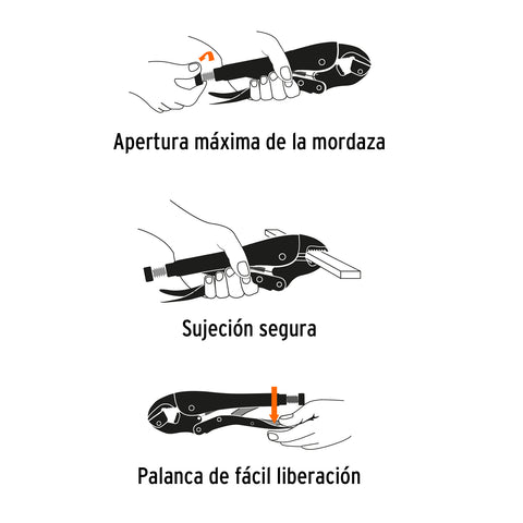 Pinza de presión 12' mordaza curva, Truper | PPT-12C | 17429