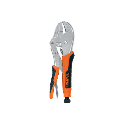 Pinza de presión 10' mordaza recta mango de vinil, Truper | PPT-10RX | 17437