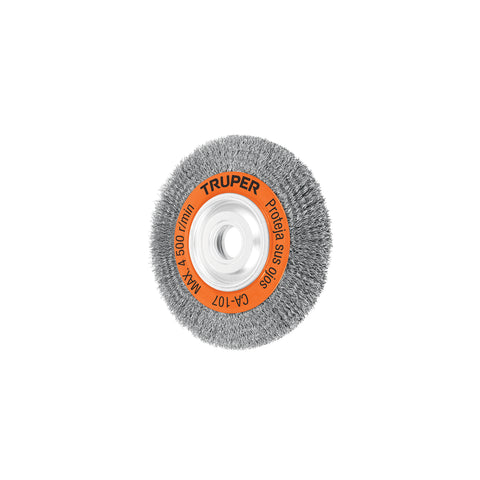 Carda alambre ondulado 8' x 3/4' para esmeril, Truper | CA-107 | 17524