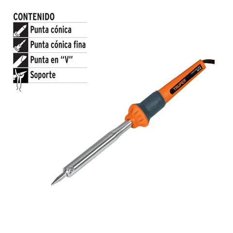 Cautín 60 W tipo lápiz para trabajo pesado, Truper | CAU-60 | 17547