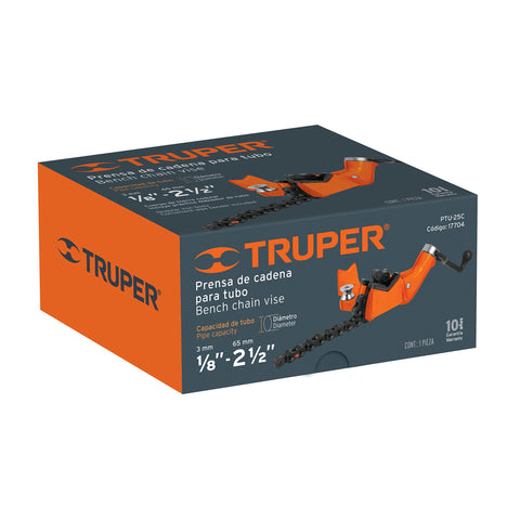 Prensa de cadena para tubo 2-1/2', cuerpo de hierro nodular | PTU-25C | 17704