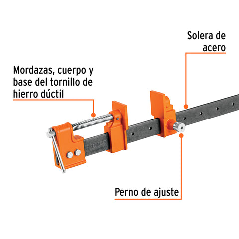 Sargento 72' de solera de acero, Truper | S6 | 17739