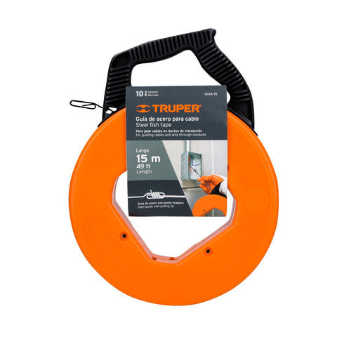 Guía de acero de 15 m para cable, Truper | GUIA-15 | 17751