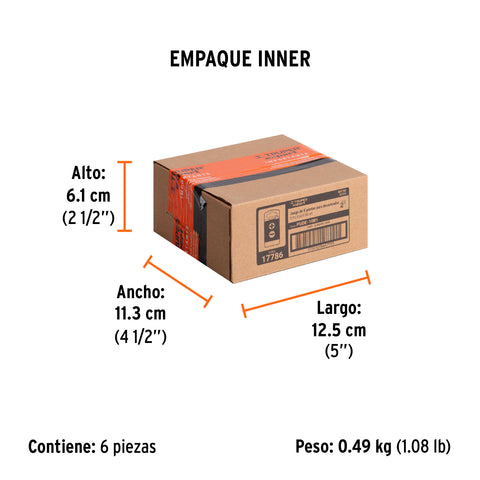 Estuche con 5 puntas de cruz y planas largo 2', Expert | PUDE-1001 | 17786