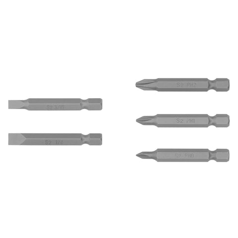 Estuche con 5 puntas de cruz y planas largo 2', Expert | PUDE-1001 | 17786