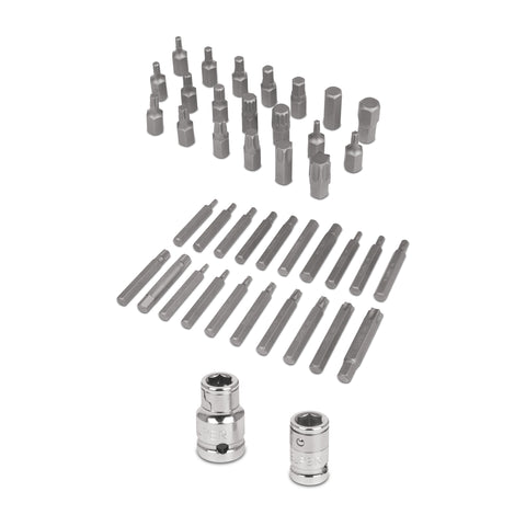 Juego 42 puntas 1/2' y 3/8' de 75 y 30 mm estuche metálico | PUN-42X | 17809