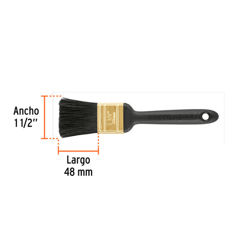 Brocha profesional de 1-1/2' mango de plástico, Expert | BRT-1-1/2X | 17861