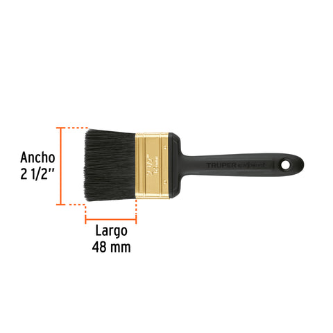 Brocha profesional de 2-1/2' mango de plástico, Expert | BRT-2-1/2X | 17863