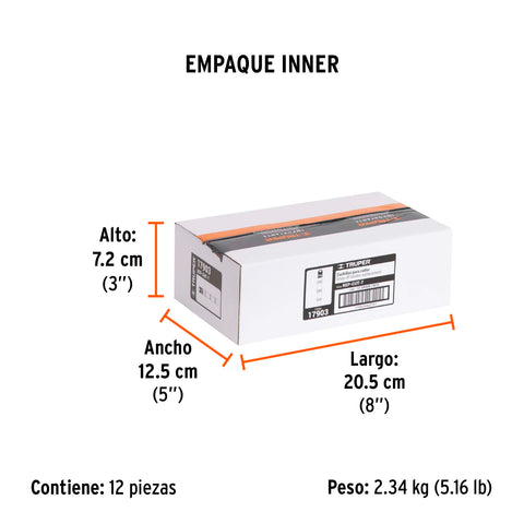 Estuche con 10 cuchillas SK4 de 25 mm para cutter, Truper | REP-CUT-7 | 17903