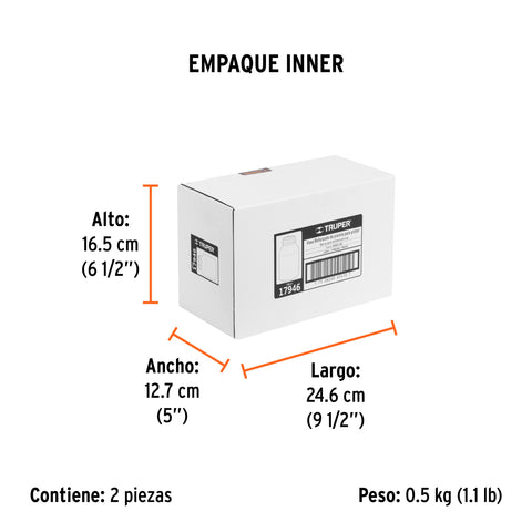 Vaso aluminio de repuesto para PIPI-200/210, TRUPER | VASO-200 | 17946