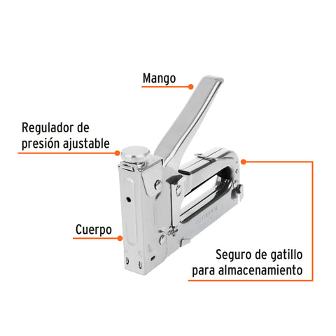 Engrapadora tipo pistola para ¼',5/16', 3/8', con 200 grapas | ET-21 | 17963