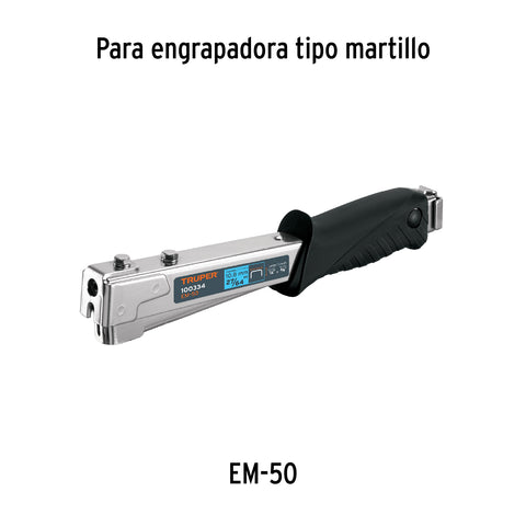 Caja con 1000 grapas 1/4' corona 10.7 mm para ET-50, Truper | ET-50-1/4 | 17965