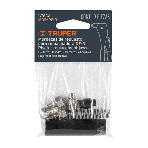 Kit de refacciones y mordazas para remachadora RE-9, Truper | MOR-RE-9 | 17973