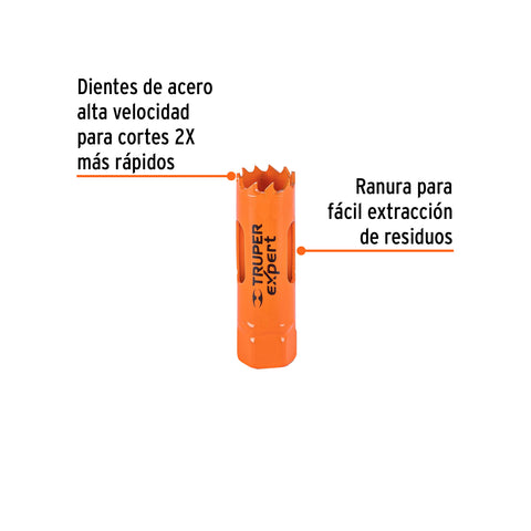 Brocasierra bimetálica 3/4', Truper Expert | COBI-3/4 | 18086