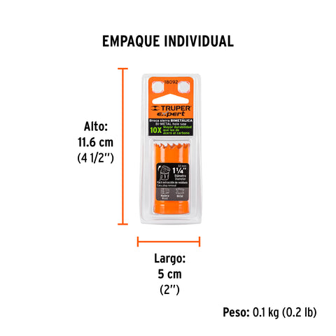 Brocasierra bimetálica 1-1/4', Truper Expert | COBI-1-1/4 | 18092