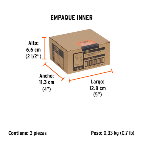 Brocasierra bimetálica 1-9/16', Truper Expert | COBI-1-9/16 | 18095