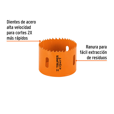 Brocasierra bimetálica 2-3/4', Truper Expert | COBI-2-3/4 | 18120
