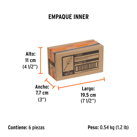 Mandril zanco 3/8' para brocasierras bimetálicas, Expert | MAND-3/8 | 18122