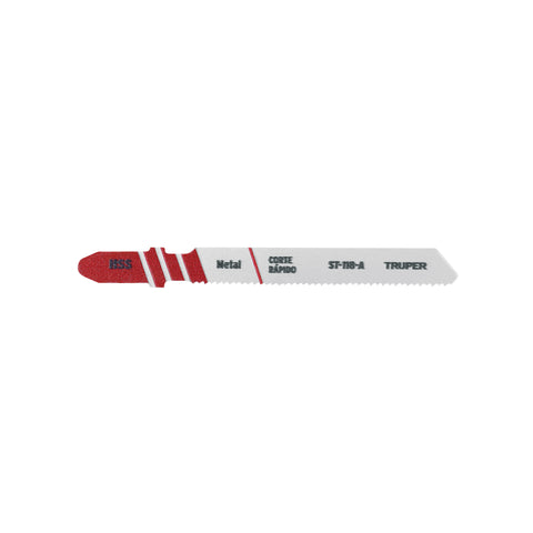 Blíster con 5 seguetas 21 DPP zanco 'T' corte recto metal | ST-118-A | 18128