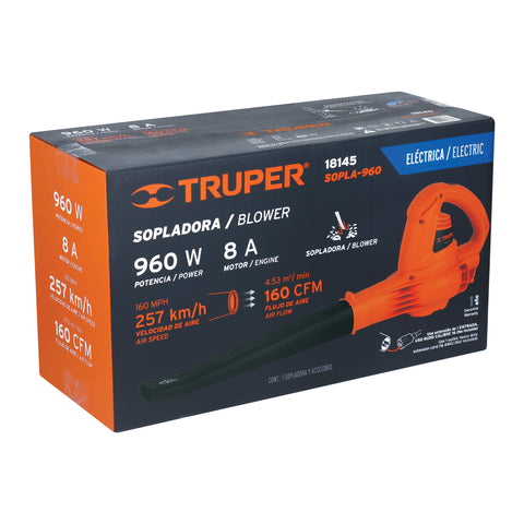Sopladora eléctrica de 960 W, Truper | SOPLA-960 | 18145