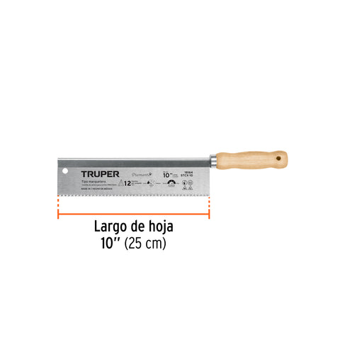 Serrucho tipo marquetero 10', 12 DPP, TRUPER | STCX-10 | 18164
