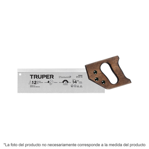 Serrucho de costilla 12' Diamante, 12 DPP, TRUPER | STCX-12 | 18165