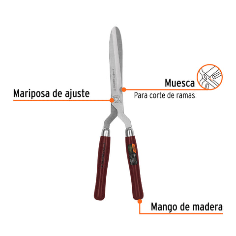 Tijera para poda 48 cm,forjada,mgos de madera, TRUPER EXPERT | TX-19 | 18371