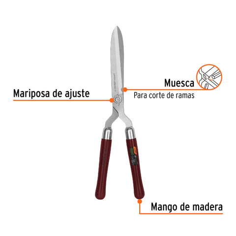 Tijera para poda 56 cm,forjada,mgos de madera, TRUPER EXPERT | TX-21 | 18372
