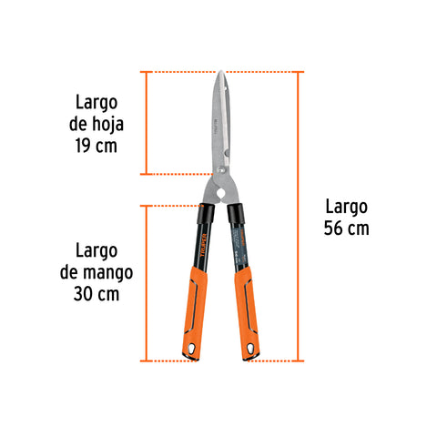 Tijera para poda 56 cm, ligera, mgos tubulares, TRUPER | TB-17 | 18397