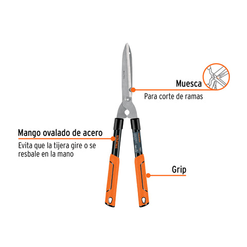 Tijera para poda 56 cm, ligera, mgos tubulares, TRUPER | TB-17 | 18397