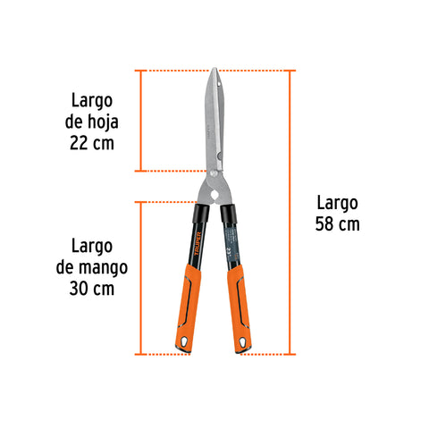 Tijera para poda 58 cm, Classic, mgos tubulares, TRUPER | TB-19 | 18398