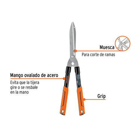 Tijera para poda 58 cm, Classic, mgos tubulares, TRUPER | TB-19 | 18398