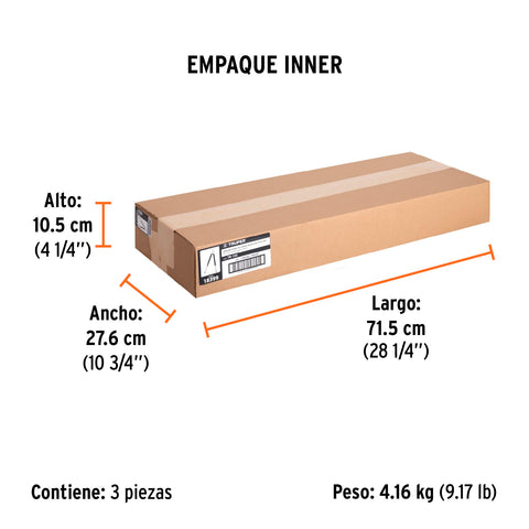 Tijera para ramas 70 cm, Classic, mgos tubulares, TRUPER | TB-122 | 18399