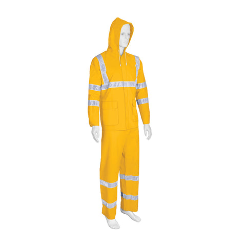 Conjunto impermeable doble capa amarillo con reflejante, CH | TRA-REF-S | 18415