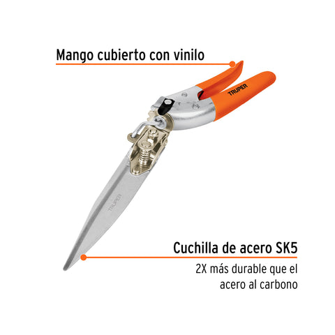 Tijera doméstica 13' para poda de césped, Truper | T-80 | 18452