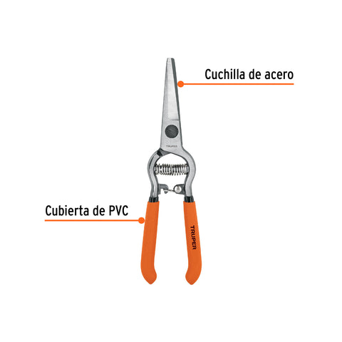 Tijera forjada para poda 8', curva, corte de uva, Truper | T-24 | 18457
