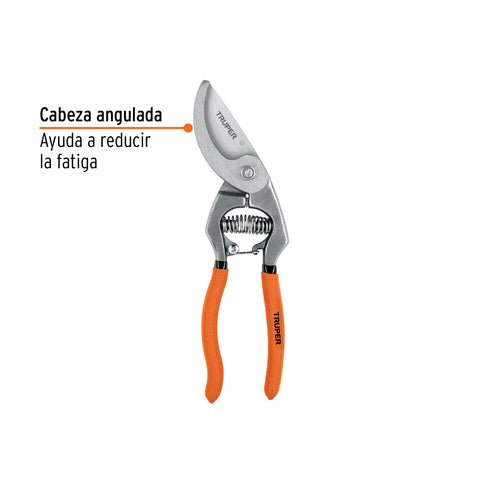 Tijera forjada p/poda 8-1/2' cuchilla paso, cabeza angulada | T-67X | 18465