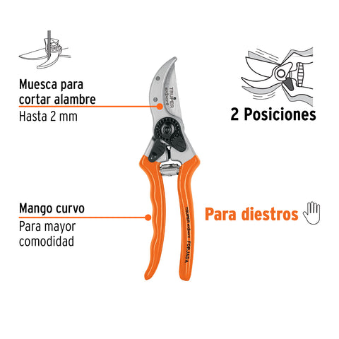 Tijera para poda 8' de aluminio forjado para diestro, Expert | T-45X | 18469