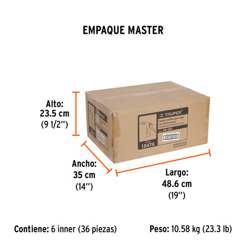 Pistola para riego 2 funciones con recubrimiento y boquilla | PR-202 | 18476