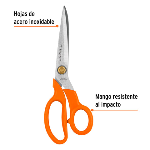 Tijera 8-1/2' de acero inoxidable para costura, TRUPER | TICO-8 | 18494