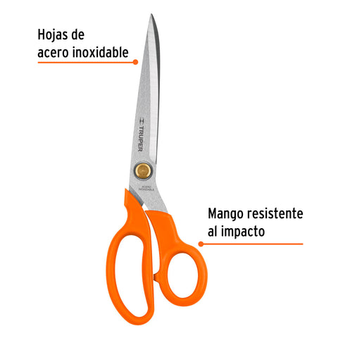 Tijera 9-1/2' de acero inoxidable para costura, TRUPER | TICO-9 | 18495