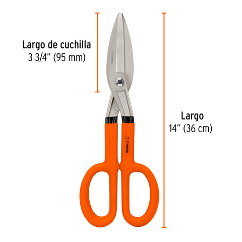 Tijera para hojalatero 14', Truper | TH-14 | 18503
