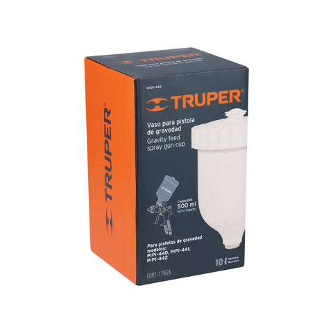 Vaso plástico de repuesto para PIPI-440/441/442, TRUPER | VASO-440 | 18538