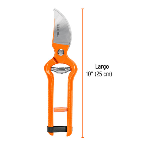 Tijera para poda 10' forjada cuchilla de paso, Truper | T-5100 | 18545