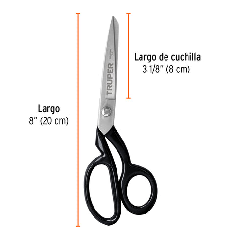 Tijera 8' industrial para sastre, TRUPER | TI-8 | 18550